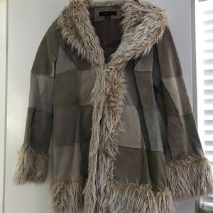Patchwork fur fashion jacket